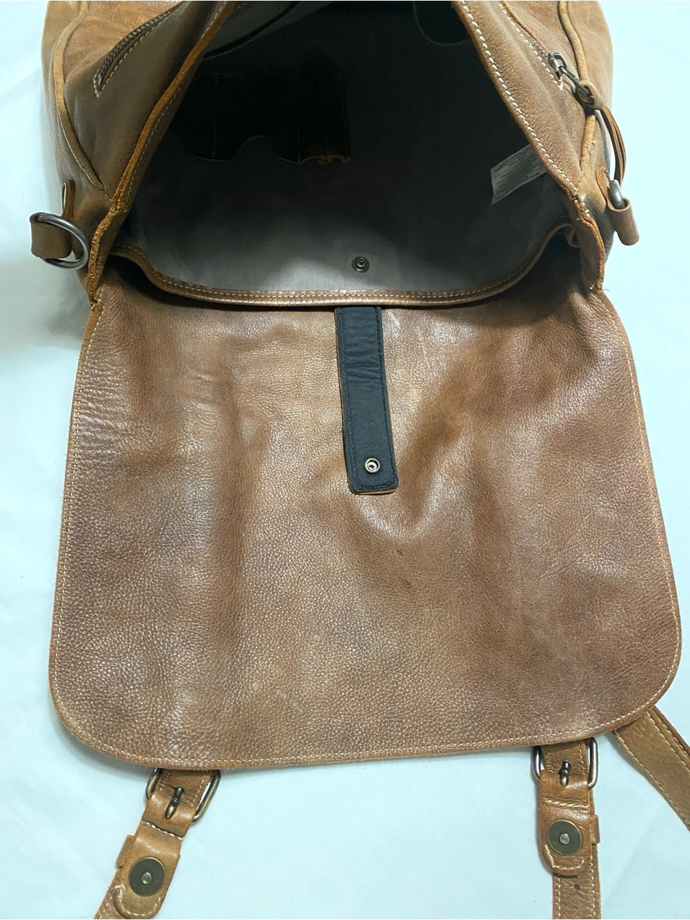 Roots Modern Satchel Tribe Leather Laptop Messenger Bag Made in Canada Unisex - Picture 10 of 16